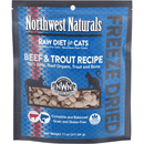 Freeze Dried Cat Food - Nibbles - Beef & Trout Recipe - 11 oz - J & J Pet Club - Northwest Naturals
