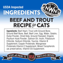Freeze Dried Cat Food - Nibbles - Beef & Trout Recipe - 11 oz - J & J Pet Club - Northwest Naturals