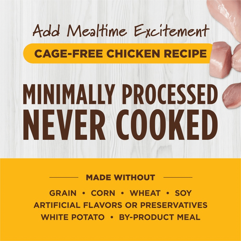 Freeze Dried Cat Food Topper - RAW BOOST SHAKERS, Cage-Free Chicken Recipe, 5.5 oz - J & J Pet Club - Instinct