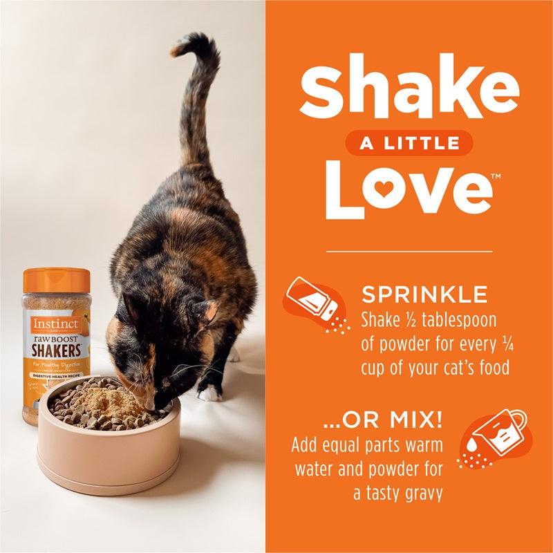 Freeze Dried Cat Food Topper - Raw Boost Shakers - Digestive Health - 5.5 oz - J & J Pet Club - Instinct