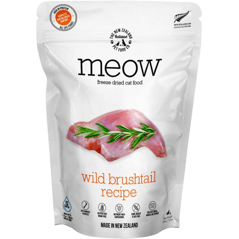 Freeze Dried Cat Food - Wild Brushtail Recipe - J & J Pet Club - Meow