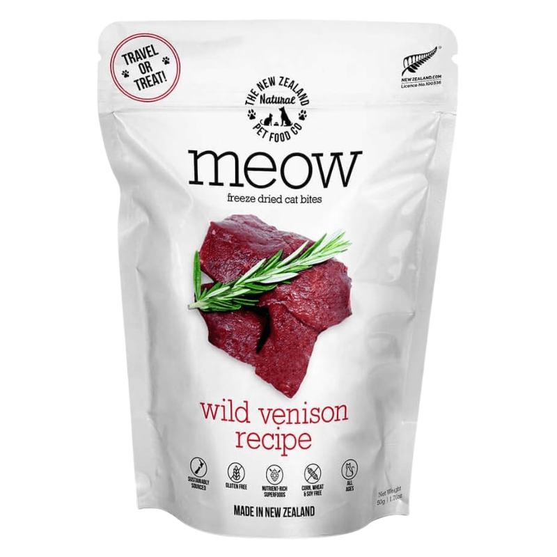 Freeze Dried Cat Food - Wild Venison Recipe - J & J Pet Club - Meow