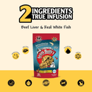 Freeze Dried Cat Treat - Beef Liver & Real Fish - 25 g - J & J Pet Club - Benny Bully's