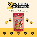 Freeze Dried Cat Treat - Beef Liver Plus & Real Cranberry - 25 g - J & J Pet Club - Benny Bully's