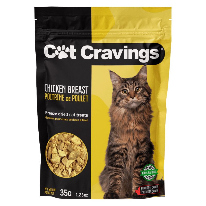 Freeze Dried Cat Treat - Chicken Breast - 35 g - J & J Pet Club - Cat Cravings