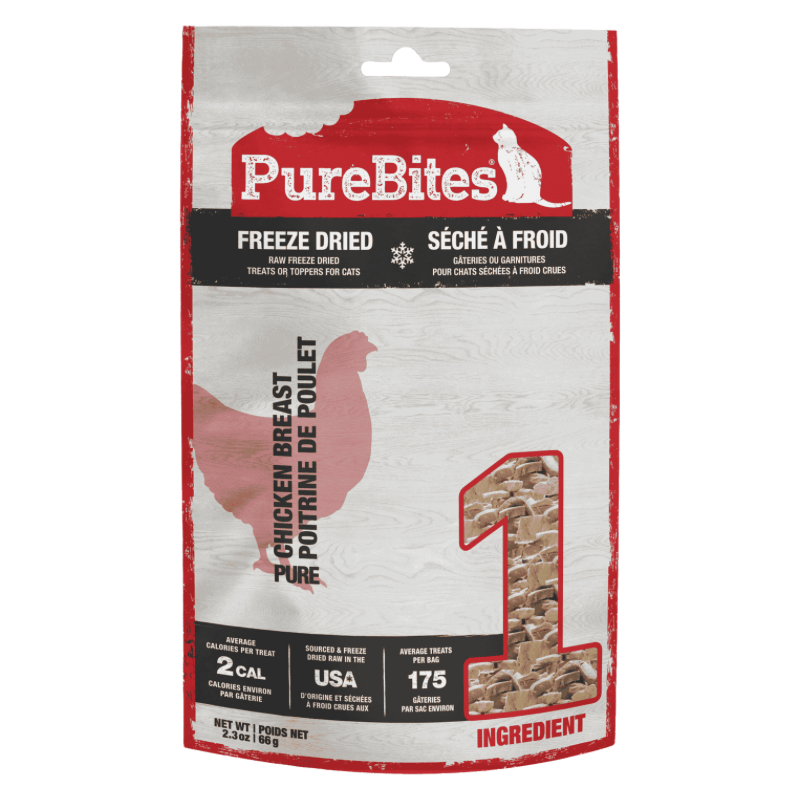 Freeze Dried Cat Treat - Chicken Breast - J & J Pet Club - Purebites