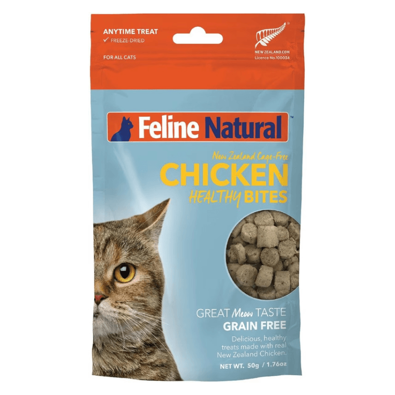 Freeze Dried Cat Treat - HEALTHY BITES - Chicken - 1.76 oz - J & J Pet Club - Feline Natural