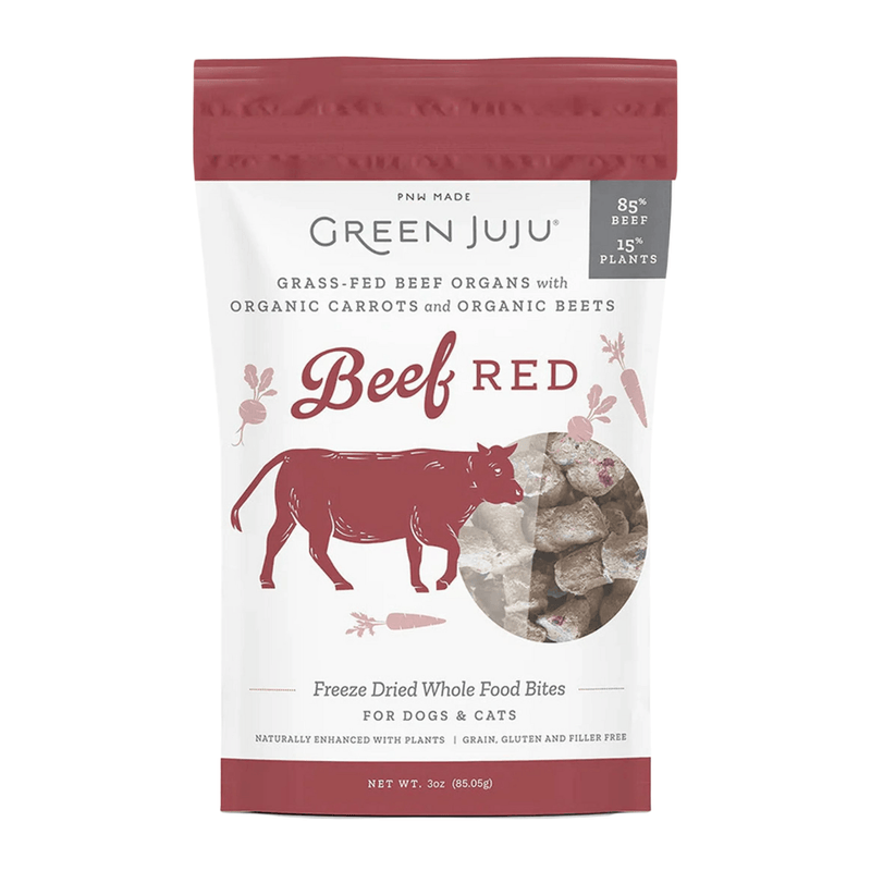Freeze Dried Dog & Cat Treat - Beef Red - J & J Pet Club - GREEN JUJU