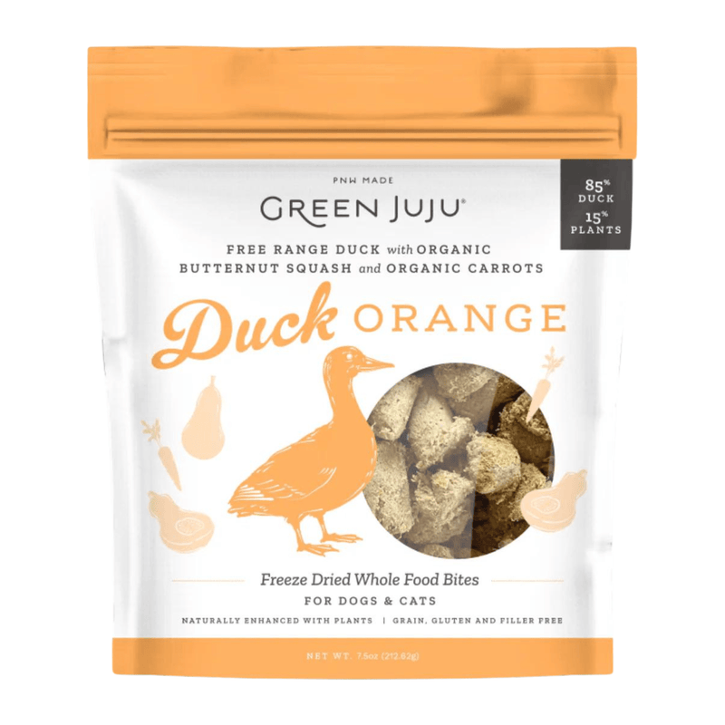 Freeze Dried Dog & Cat Treat - Duck Orange - J & J Pet Club - GREEN JUJU