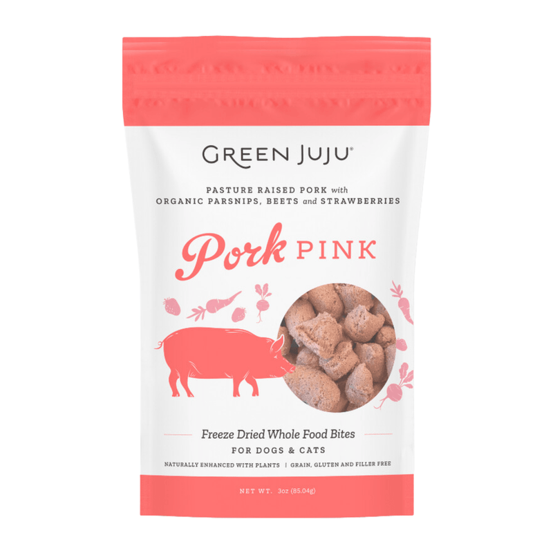 Freeze Dried Dog & Cat Treat - Pork Pink - J & J Pet Club - GREEN JUJU