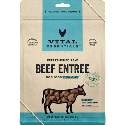 Freeze Dried Dog Food - Beef Entree - Mini Nibs - J & J Pet Club - Vital ESSENTIALS