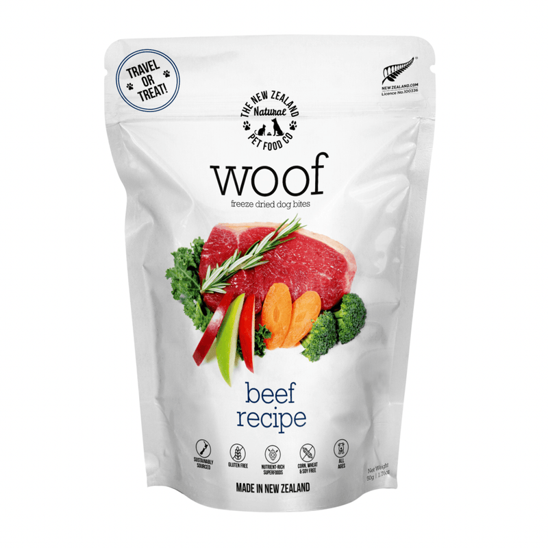 Freeze Dried Dog Food - Beef Recipe - J & J Pet Club - WOOF