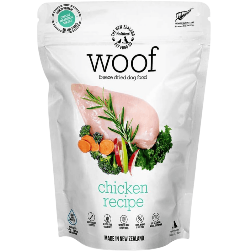 Freeze Dried Dog Food - Chicken Recipe - J & J Pet Club - WOOF