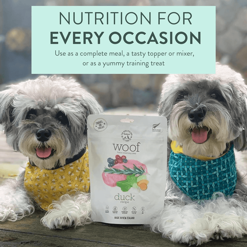 Freeze Dried Dog Food - Duck Recipe - J & J Pet Club - WOOF