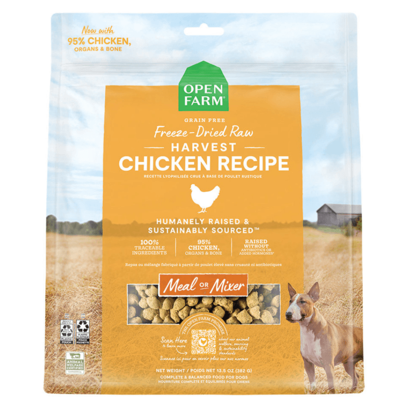 Freeze Dried Dog Food - Harvest Chicken Recipe Dinner Morsels - J & J Pet Club - Open Farm