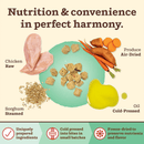 Freeze Dried Dog Food - KIBBLE IN THE RAW - Chicken Recipe with Organic Vegetables - J & J Pet Club - Primal