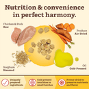 Freeze Dried Dog Food - KIBBLE IN THE RAW - PUPPY Recipe with Organic Vegetables - J & J Pet Club - Primal