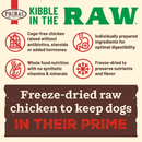 Freeze Dried Dog Food - KIBBLE IN THE RAW - SMALL BREED Chicken Recipe with Organic Vegetables - J & J Pet Club - Primal