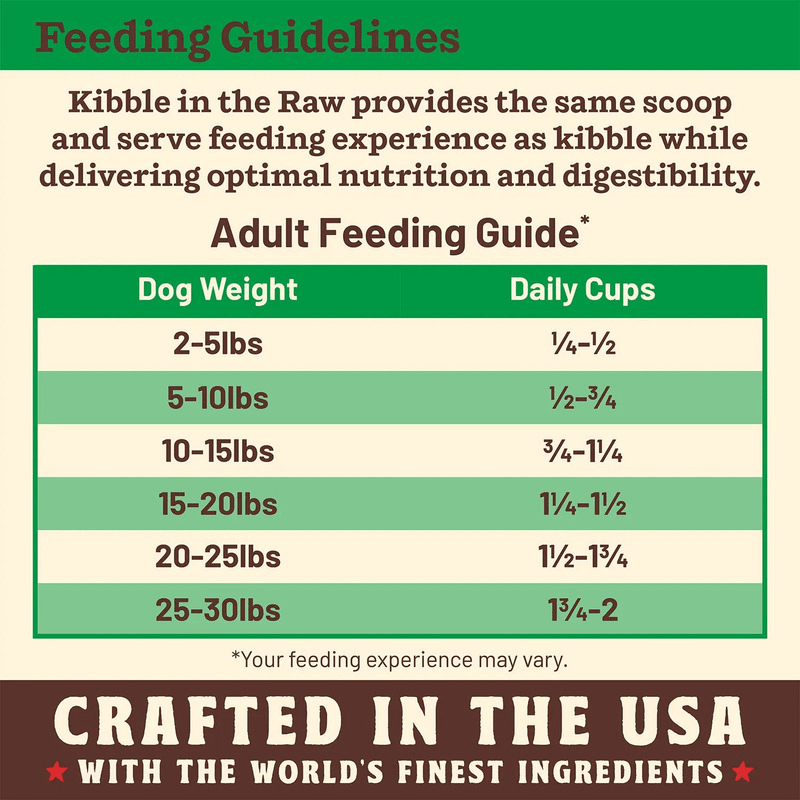 Freeze Dried Dog Food - KIBBLE IN THE RAW - SMALL BREED Chicken Recipe with Organic Vegetables - J & J Pet Club - Primal