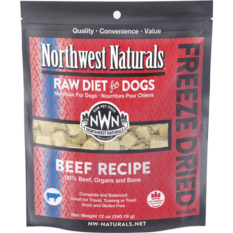 Freeze Dried Dog Food - Nuggets - Beef Recipe - J & J Pet Club - Northwest Naturals