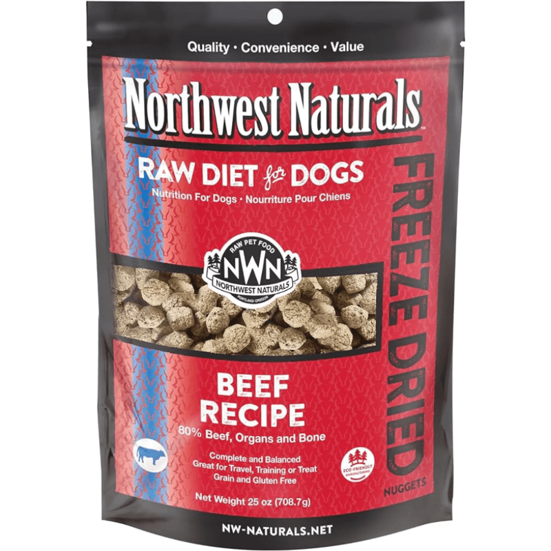Freeze Dried Dog Food - Nuggets - Beef Recipe - J & J Pet Club - Northwest Naturals