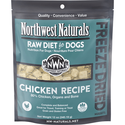 Freeze Dried Dog Food - Nuggets - Chicken Recipe - J & J Pet Club - Northwest Naturals