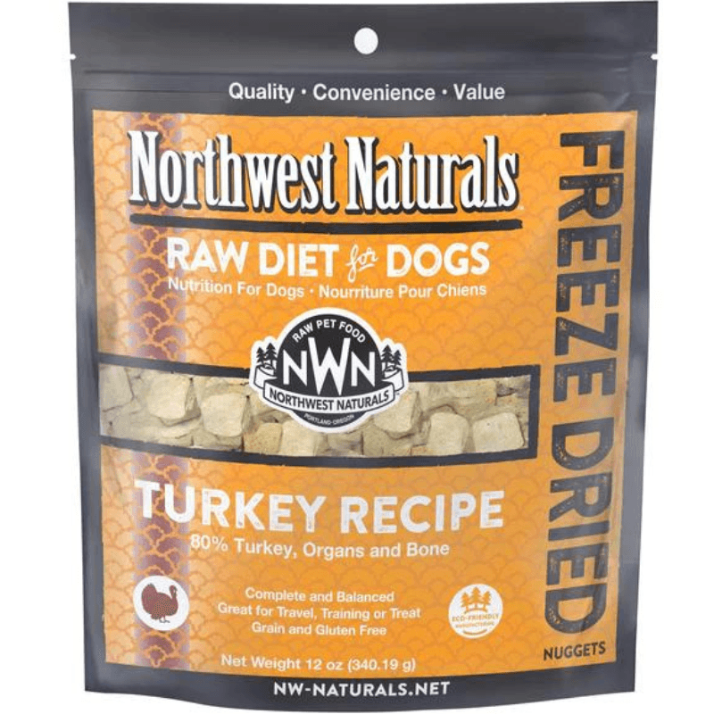 Freeze Dried Dog Food - Nuggets - Turkey Recipe - J & J Pet Club - Northwest Naturals