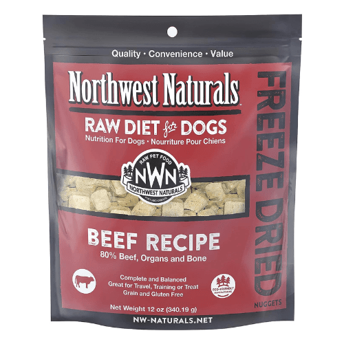 Freeze Dried Dog Food - RAW DIET - Beef Nuggets - 12 oz - J & J Pet Club
