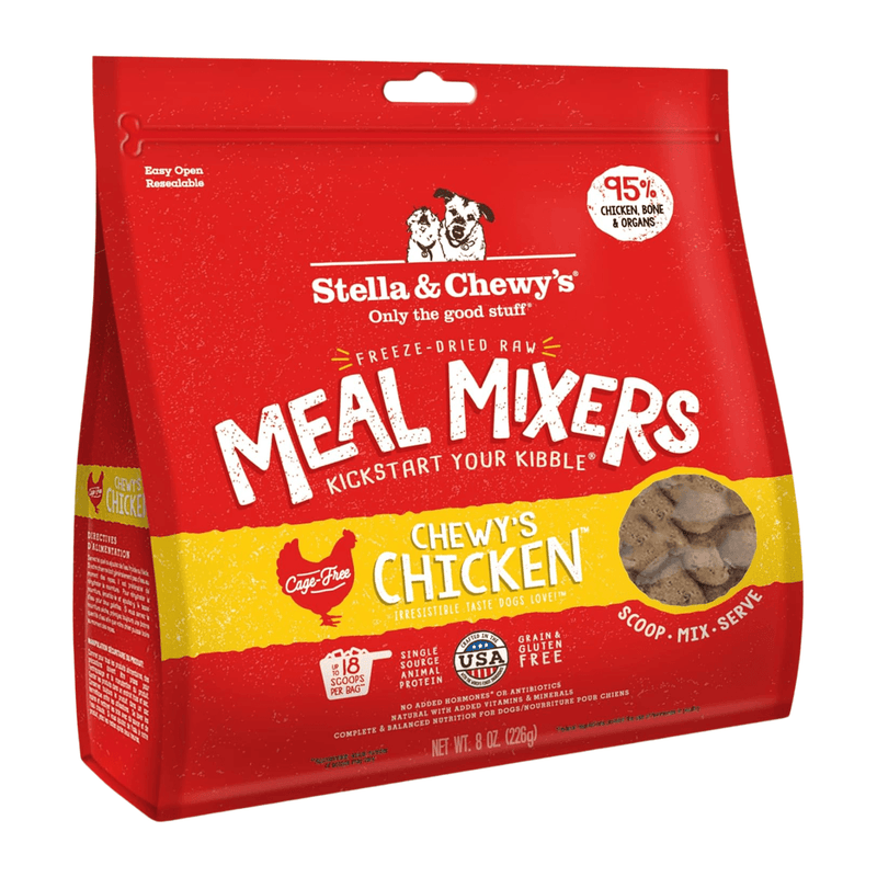 Freeze Dried Dog Food Topper - MEAL MIXERS - Chewy's Chicken - J & J Pet Club - Stella & Chewy's