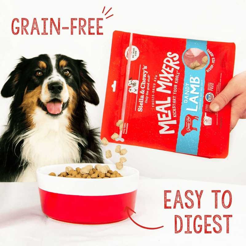 Freeze Dried Dog Food Topper - MEAL MIXERS - Dandy Lamb - J & J Pet Club - Stella & Chewy's