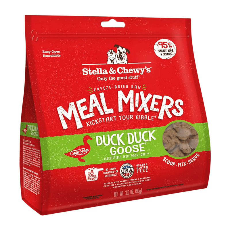 Freeze Dried Dog Food Topper - MEAL MIXERS - Duck Duck Goose - J & J Pet Club - Stella & Chewy's