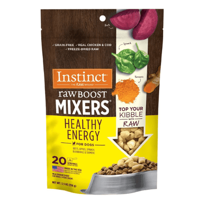 Freeze Dried Dog Food Topper - Raw Boost Mixers - Healthy Energy - 5.5 oz - J & J Pet Club - Instinct