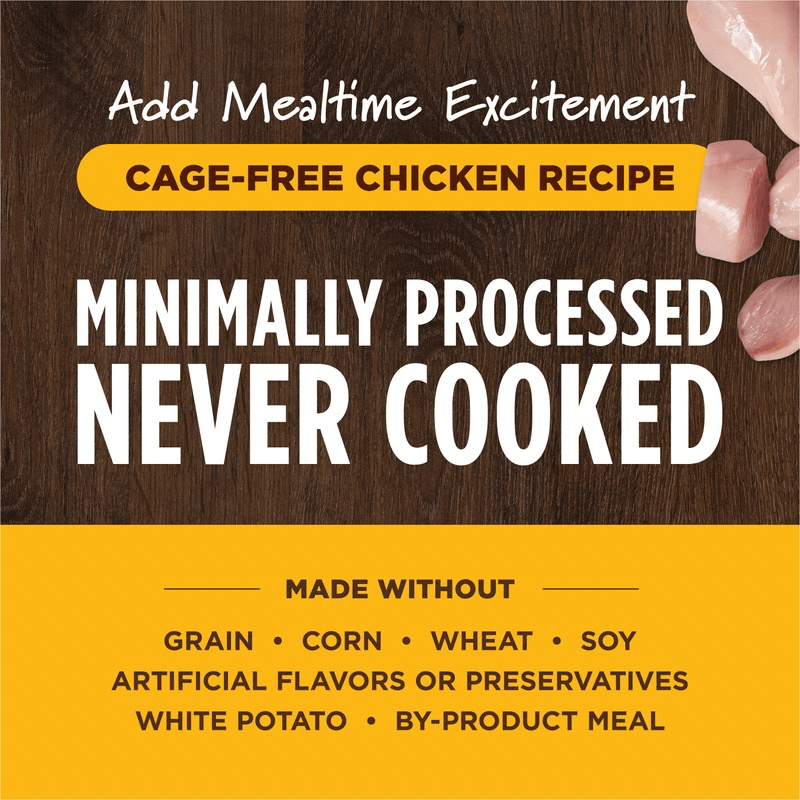 Freeze Dried Dog Food Topper - RAW BOOST SHAKERS, Cage-Free Chicken Recipe, 5.5 oz - J & J Pet Club - Instinct