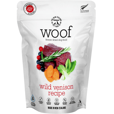 Freeze Dried Dog Food - Wild Venison Recipe - J & J Pet Club - WOOF