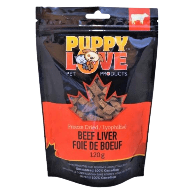 Freeze Dried Dog Treat - Beef Liver - 120 g - J & J Pet Club - Puppy Love