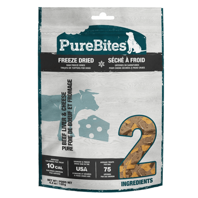 Freeze Dried Dog Treat - Beef Liver & Cheese - J & J Pet Club - Purebites