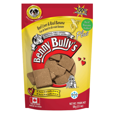 Freeze Dried Dog Treat - Beef Liver & Real Banana - 58 g - J & J Pet Club - Benny Bully's