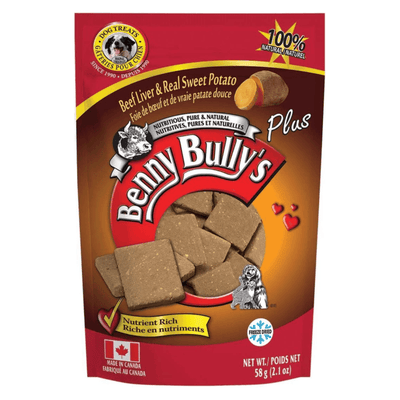 Freeze Dried Dog Treat - Beef Liver & Real Sweet Potato - 58 g - J & J Pet Club - Benny Bully's