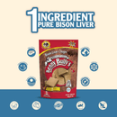 Freeze Dried Dog Treat - Bison Liver Chops - 58 g - J & J Pet Club - Benny Bully's