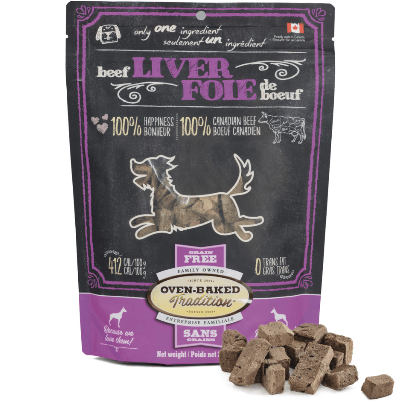 Freeze Dried Dog Treat - Canadian Beef Liver - 250 g - J & J Pet Club - Oven-Baked Tradition