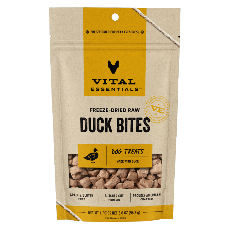 Freeze Dried Dog Treat - Duck Bites - J & J Pet Club - Vital ESSENTIALS