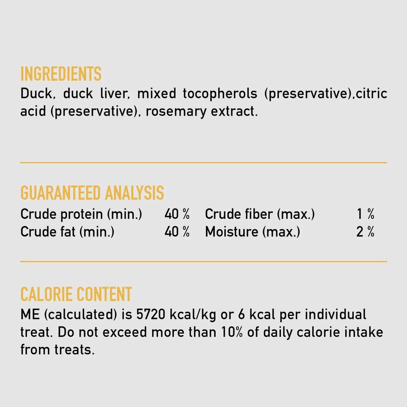 Freeze Dried Dog Treat - Duck Recipe - 92 g - J & J Pet Club - Orijen