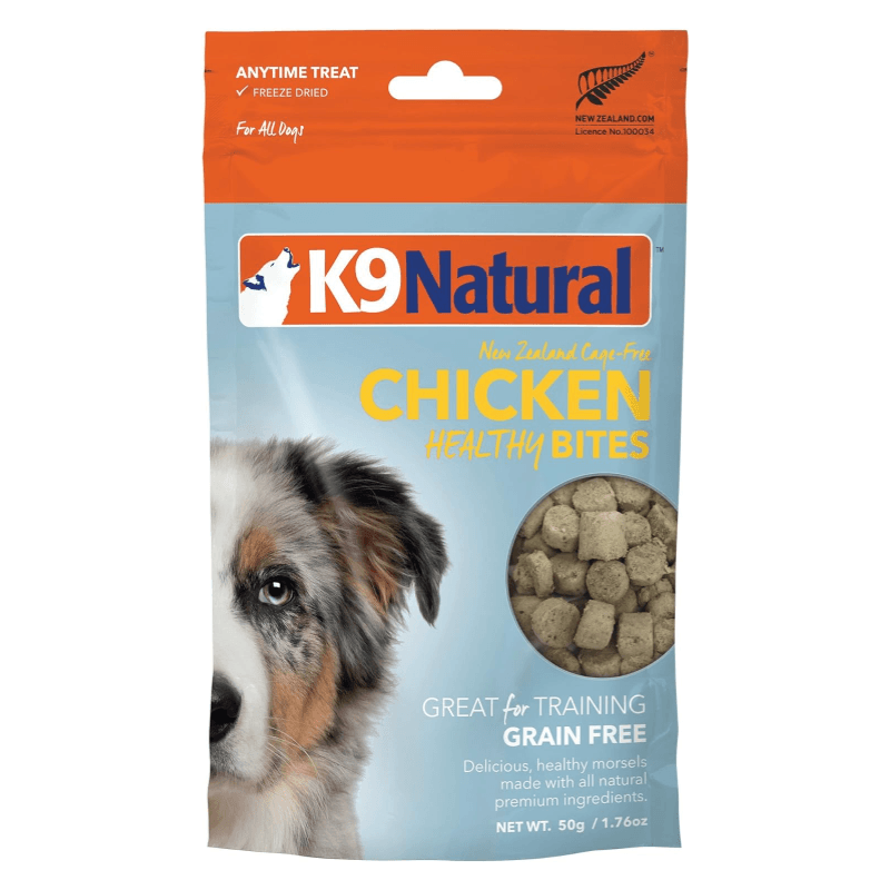 Freeze Dried Dog Treat - HEALTHY BITES - Chicken - 1.76 oz - J & J Pet Club - K9 Natural