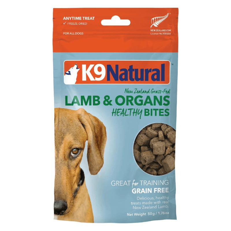 Freeze Dried Dog Treat - HEALTHY BITES - Lamb & Organs - 1.76 oz - J & J Pet Club - K9 Natural