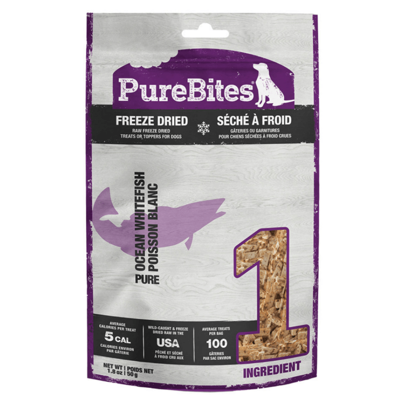 Freeze Dried Dog Treat - Ocean Whitefish - J & J Pet Club - Purebites