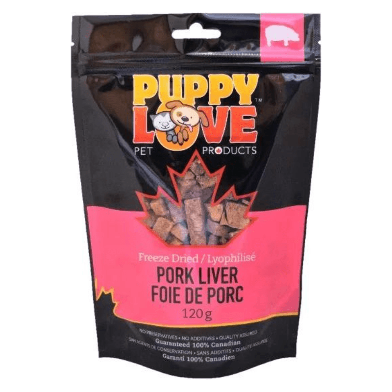 Freeze Dried Dog Treat - Pork Liver - J & J Pet Club - Puppy Love