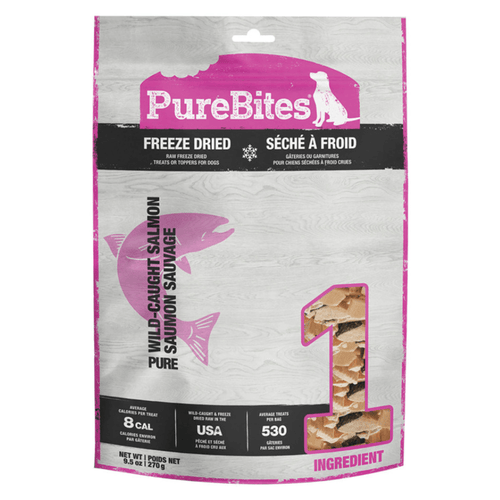 *(Please Use By 2026-10-31)* Freeze Dried Dog Treat, Wild-Caught Salmon - 9.5 oz