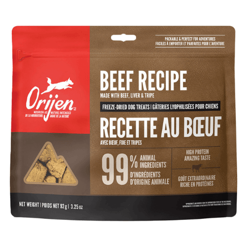 Freeze-Dried Dog Treats, Beef Recipe - 92 g - J & J Pet Club - Orijen