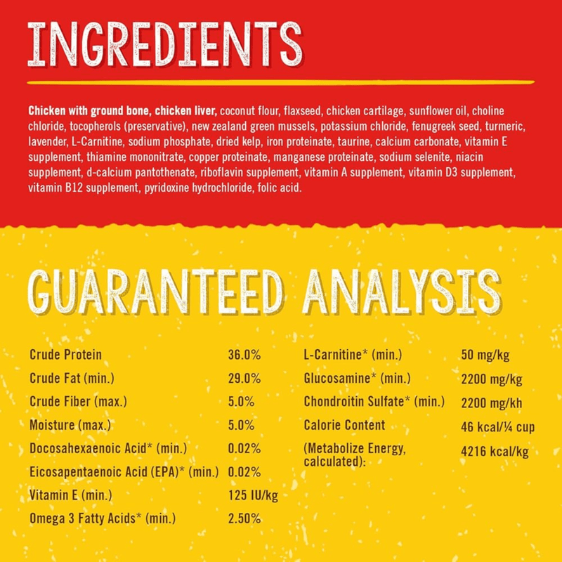 Freeze Dried Raw Dog Food - Solutions - Hip & Joint Boost - Chicken Dinner Morsels - 13 oz - J & J Pet Club - Stella & Chewy's