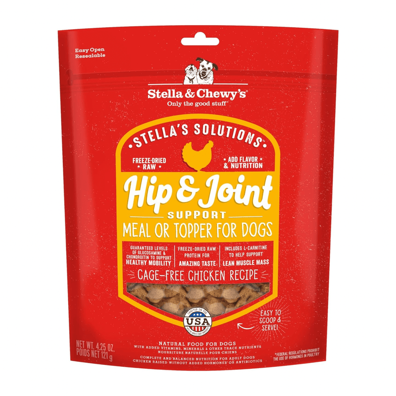 Freeze Dried Raw Dog Food - Solutions - Hip & Joint Boost - Chicken Dinner Morsels - 13 oz - J & J Pet Club - Stella & Chewy's